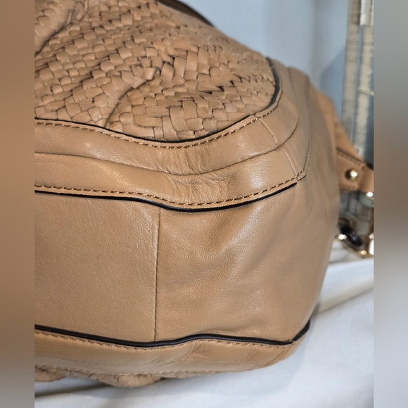 Coach Madison Pinnacle Woven Lily Satchel - Picture 7 of 14